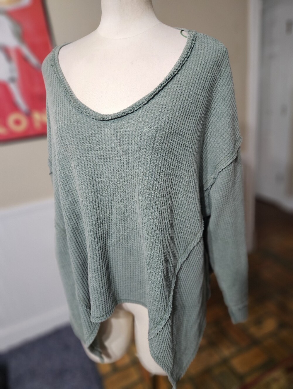Pink Rose Oversized Comfy Top Medium
